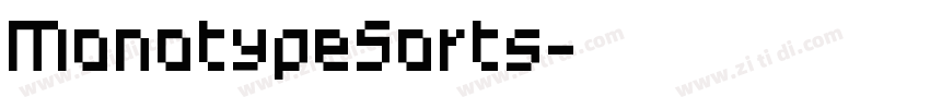 MonotypeSorts字体转换