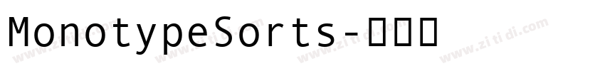 MonotypeSorts字体转换