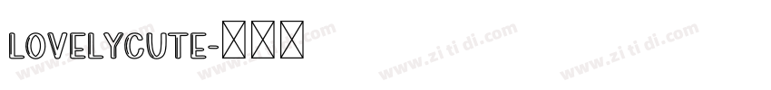 LovelyCute字体转换