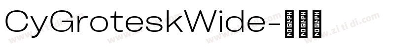 CyGroteskWide字体转换