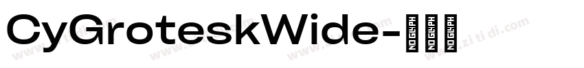 CyGroteskWide字体转换