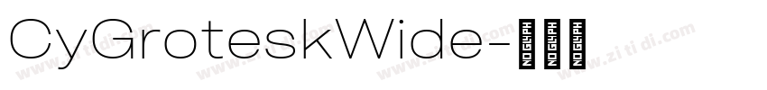CyGroteskWide字体转换