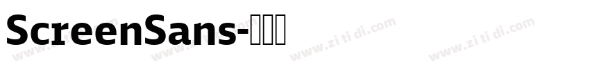 ScreenSans字体转换