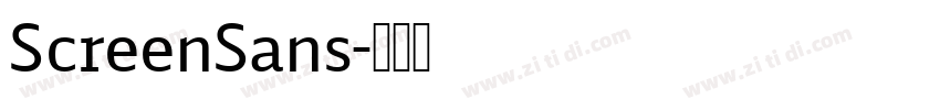 ScreenSans字体转换