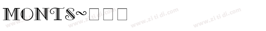 monts字体转换