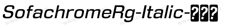 SofachromeRg-Italic字体转换
