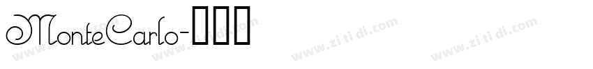 MonteCarlo字体转换