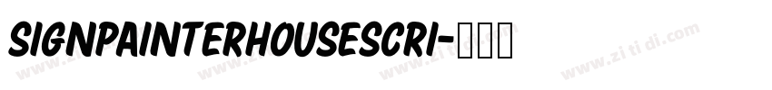 SignPainterHouseScri字体转换