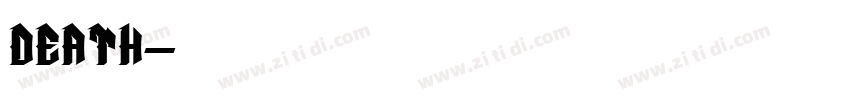 DEATH字体转换