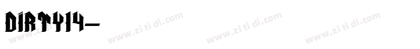 Dirty14字体转换