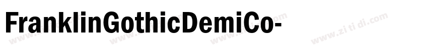 FranklinGothicDemiCo字体转换