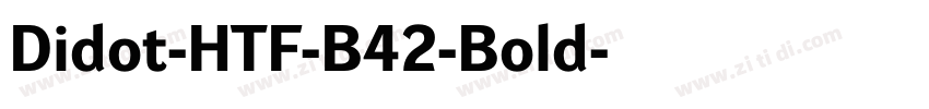 Didot-HTF-B42-Bold字体转换