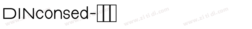 DINconsed字体转换