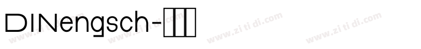 DINengsch字体转换