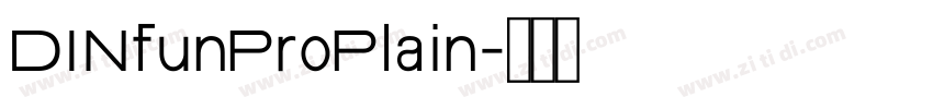 DINfunProPlain字体转换