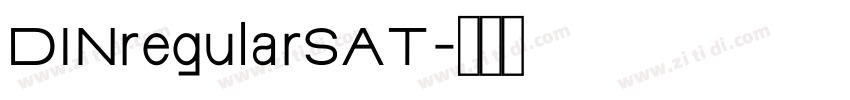 DINregularSAT字体转换