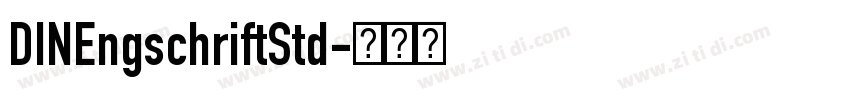 DINEngschriftStd字体转换
