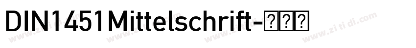 DIN1451Mittelschrift字体转换
