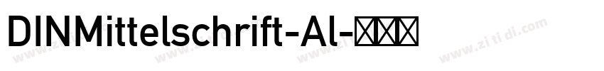 DINMittelschrift-Al字体转换