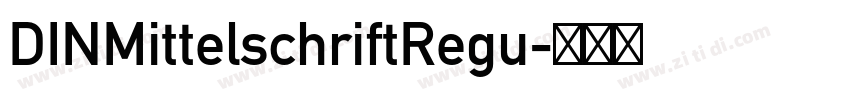 DINMittelschriftRegu字体转换