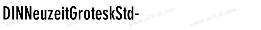 DINNeuzeitGroteskStd字体转换