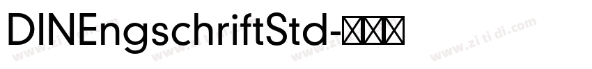 DINEngschriftStd字体转换