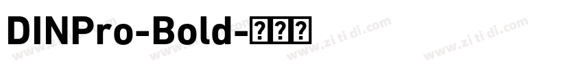 DINPro-Bold字体转换