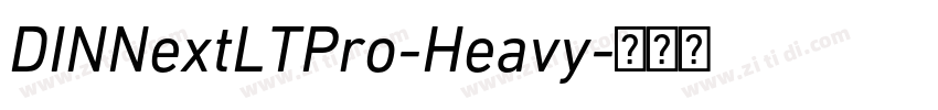 DINNextLTPro-Heavy字体转换
