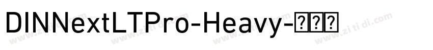 DINNextLTPro-Heavy字体转换