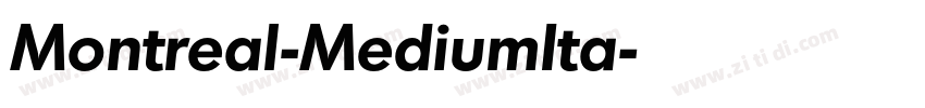Montreal-MediumIta字体转换