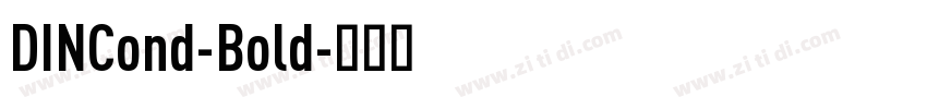 DINCond-Bold字体转换
