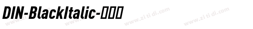 DIN-BlackItalic字体转换 DIN-BlackItalic字体转换