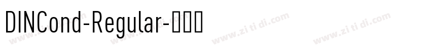DINCond-Regular字体转换