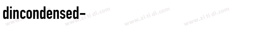 dincondensed字体转换