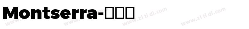 Montserra字体转换