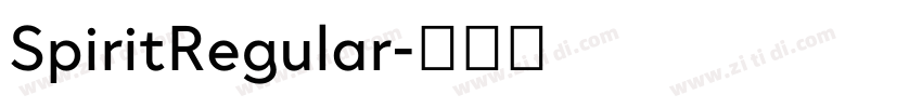 SpiritRegular字体转换 SpiritRegular字体转换