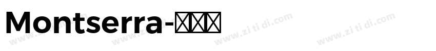 Montserra字体转换