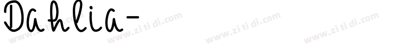 Dahlia字体转换