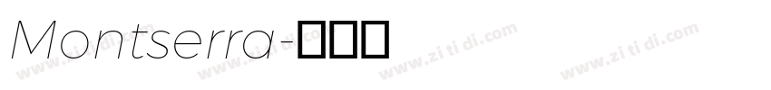 Montserra字体转换