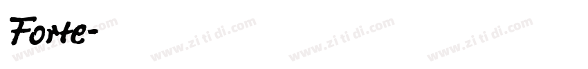 Forte字体转换
