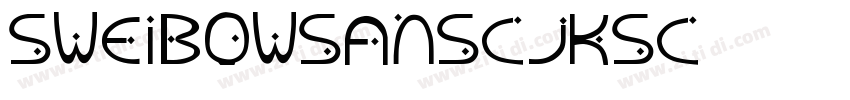 SweiBowSansCJKsc字体转换