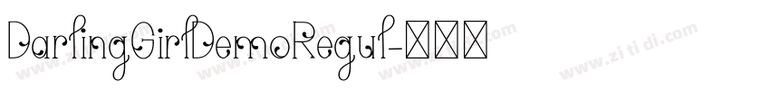 DarlingGirlDemoRegul字体转换 DarlingGirlDemoRegul字体转换