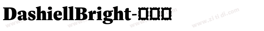 DashiellBright字体转换