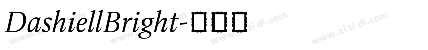 DashiellBright字体转换