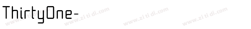 ThirtyOne字体转换