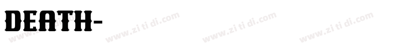 DEATH字体转换