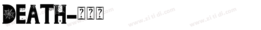 DEATH字体转换
