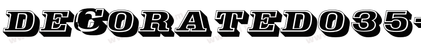 Decorated035字体转换