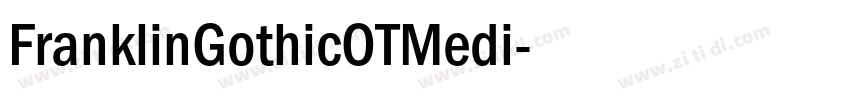 FranklinGothicOTMedi字体转换