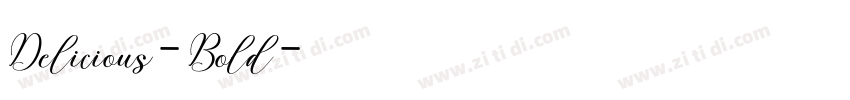 Delicious-Bold字体转换